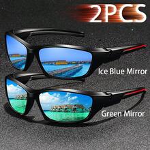 WSZ 2PCS Fashionable Retro Sports Rectangle Neutral Oversized Glasses, Perfect For Outdoor Activities Such As Ddriving, Cycling, And Traveling Eyewear - 2PCSF33-5 - View 17