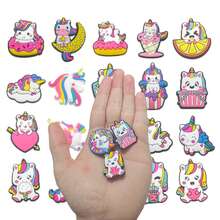 20-Piece Mixed Set: Unicorns, Desserts, Moons, And Rainbows – Cute, Girly Shoe Charms/Decorations For Clogs - Multicolor - View 5