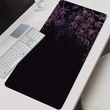 Extra Large Colorful Mouse Pad With Anti-Slip Bottom - Rectangular Desk Mat, Perfect For Gaming And Computer Use - Perfect Desk Mat, Perfect Gift For Girlfriend And Friends - Pink Flowers On Black Background - View 10