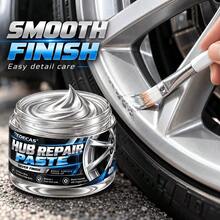 Silver Alloy Wheel Rim Touch-Up Repair Paste, Suitable For Minor Scratches, Scuffs And Curb Rash Marks Care, With Brush Easy To Apply Wheel Surface Care Paste, Suitable For Alloy Wheel Rims And Car Wheel Hubs Daily Maintenance - 40G - View 4