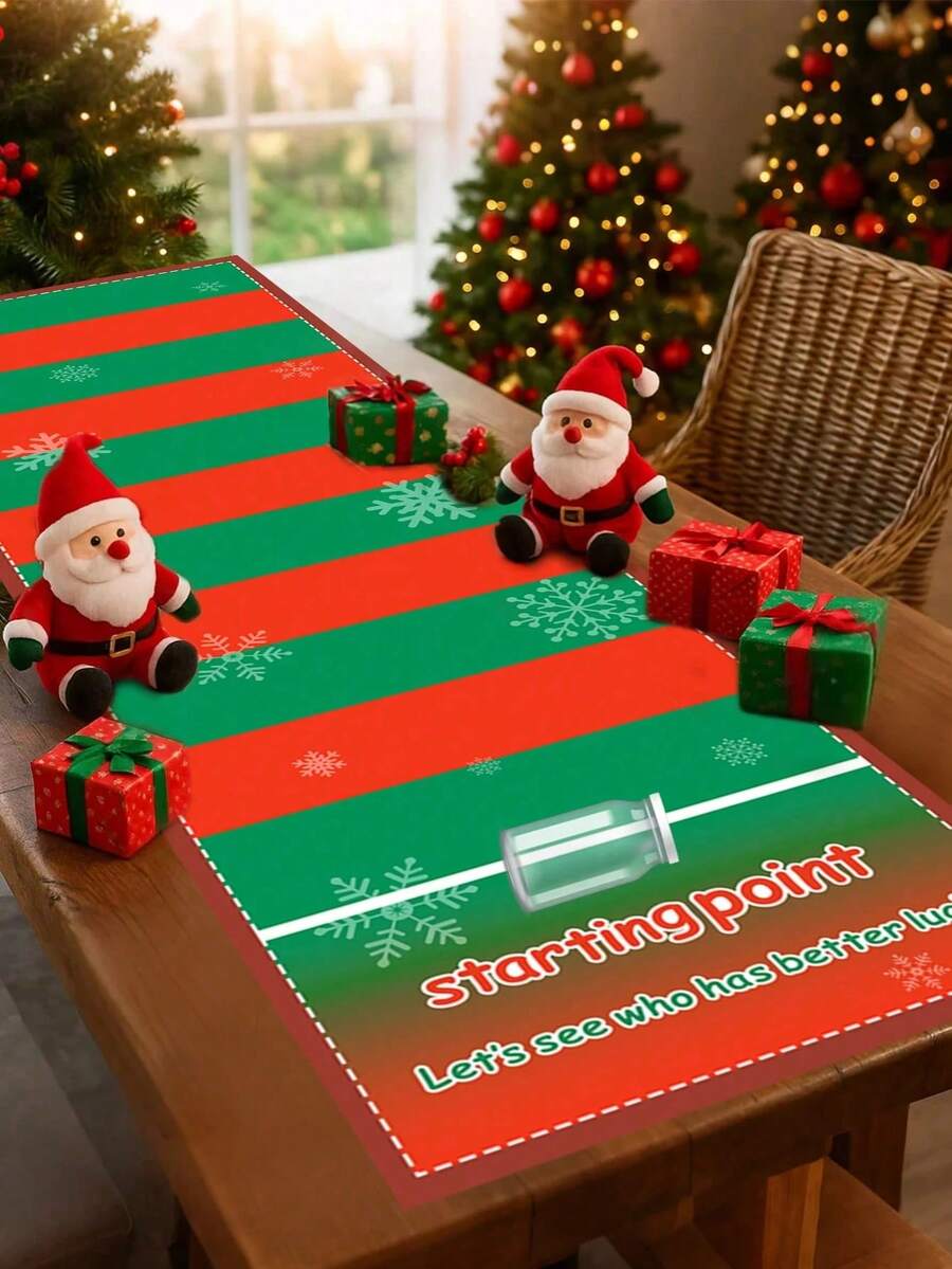 Permainan Gulir 1 Buah untuk Acara Kumpul Keluarga Natal, Pola Kepingan Salju Natal, Hadiah Kecil Interaktif untuk Pesta - MultiWarna - View 1