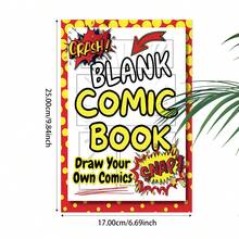 1 Blank Comic Book DIY Handmade Comic Story Sketchbook Multi-Panel Layout Template Drawing Book Creative Doodle Gift - Single Piece - View 10