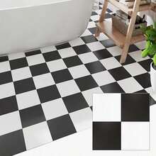 1 Roll Self-Adhesive Black And White Plaid Wallpaper 15.7 Inch X 39.3 ...