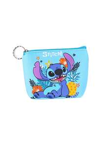 Monopoly Cartoon Anime Theme Periphery Stitch Coin Purse Anime Figure Stitch Angel Image Coin Bag Gifts Stitch Keychain Portable Wallet - Multicolor - View 12