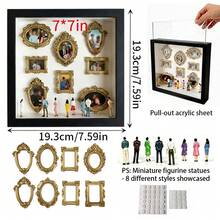 1 Set DIY Mini Museum Shadow Box - Rayakan Kenangan Berharga Anda dengan Cara Unik, dengan Tampilan Foto yang Dapat Disesuaikan dan Kit Bingkai Kotak Bayangan Figur Miniatur (Non-Listrik) Dekorasi Suvenir Unik yang Dipersonalisasi, Hadiah Halloween/Natal/Dekorasi Rumah - 7 inci persegi - View 13