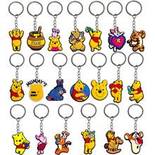 20pcs Disney Anime Backpack Hook Keychain Pendant PVC Cartoon Soft Rubber DIY Jewelry Gift Keychain, Best Gift For Halloween And Christmas - A - View 8