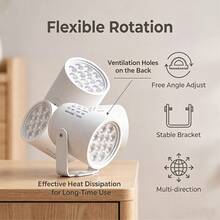 1pc USB Christmas Projection Night Light With Base, RGB LED Projection Lamp, Dynamic Christmas Pattern Light, Adjustable Projection Direction And Distance, Christmas Style, Christmas Decoration, Plug And Play, Bedroom Room Party Desktop Decor, Holiday Gift - Multicolor - View 11