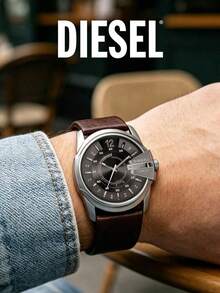 Diesel DZ1206 Men's Practical Gift Watch, Date Display 10BAR Waterproof Durable Daily Watch - Brown - View 3