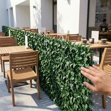 1pc Artificial Ivy Privacy Fence Screen, Artificial Faux Ivy Hedge, Expandable Faux Privacy Fence, Wedding Decoration, Outdoor Garden Decor Fence - Green - View 9