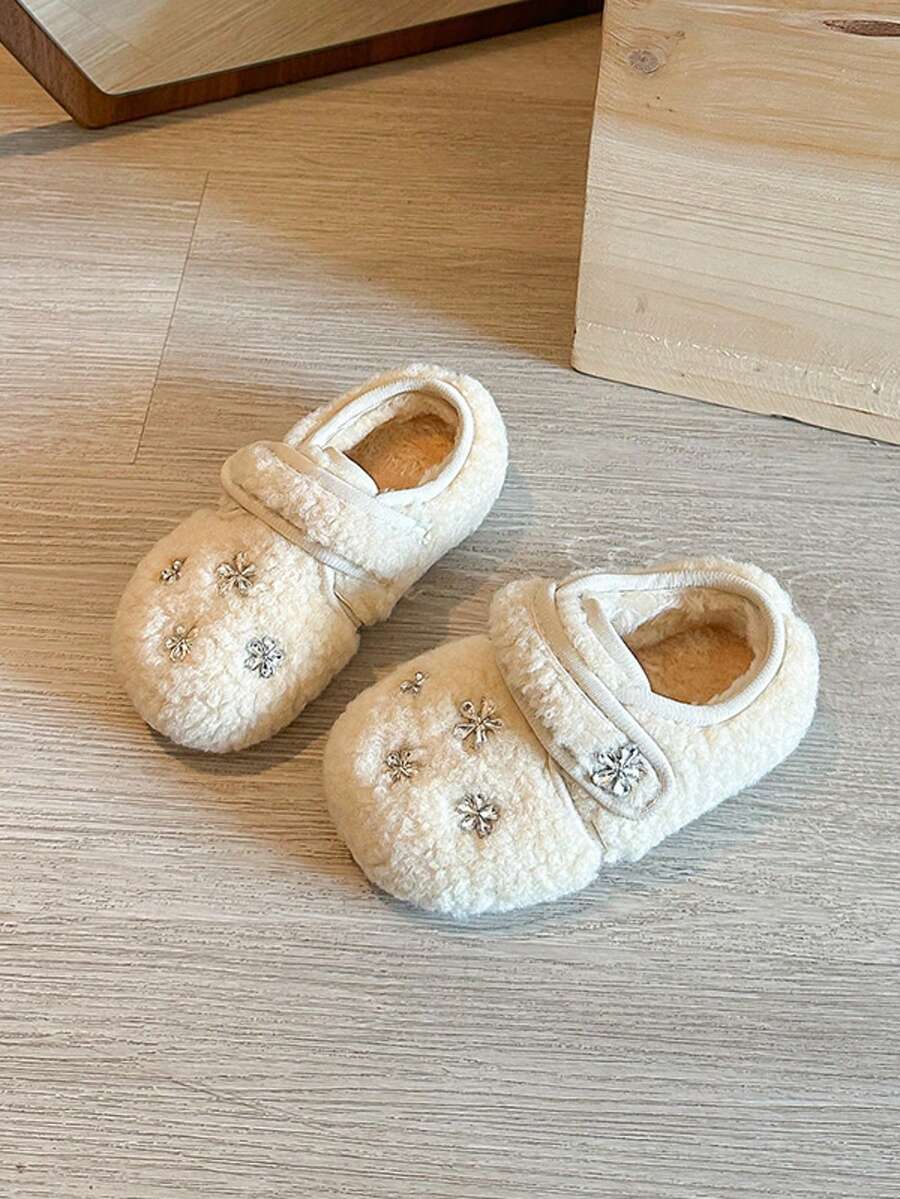 New Arrival: Girls' Retro Ankle Boots With Large Bow Tie & Buckle Smooth Synthetic Upper, Easy Zip Closure, Cute Elegant Style For Daily Outfit - White - View 1
