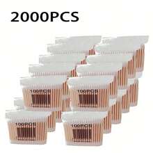 Wholesale 2000/1000pcs Unscented Cotton Wooden Stick Cotton Swabs, Double-Ended Cotton Swabs For Ear Cleaning - A - View 16