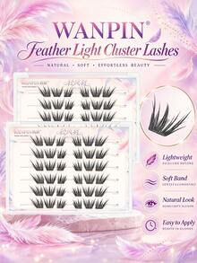 New Chinese Fox-Style Double-Curved Segmented False Eyelashes, Natural Double-Curved, Golden Ratio For Eyes, Naturally Curly, Giving Charming Eyes, Beginner-Friendly False Eyelashes, Segmented Eyelashes, Length 9-14mm - C - View 11