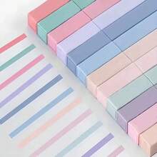 6/12pcs Morandi Aesthetic Square Highlighter Pens, Soft Tip Beveled Markers, Pastel Fluorescent Pens, No Bleed, Quick Drying, Suitable For Journaling And Note-Taking - Multicolor - View 2