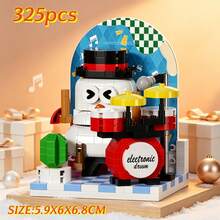 Christmas Band Building Block Series, ABS Material, Adult Building Toy Set. Stage Band Matching, Warm Home Decor, Gift Recommendation. Girls Gift, Christmas, Halloween, Carnival Party Gift. - Multicolor - View 9