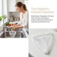 100/200pcs Kitchen Sink Strainer, Detachable Mesh Filter, Suitable For Vegetable Washing And Cleaning, Funnel-Style Drainage Filter, Leak-Proof Design, Kitchen Essential, Kitchen Accessory - Multicolor - View 6