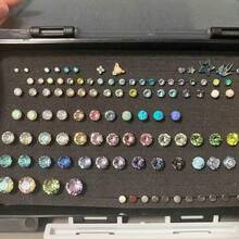 1/2pcs Compact Earring Storage Box, Small Jewelry Storage Box With Foam Slots, Portable Earring Display Stand, Gift For Women - Multicolor - View 7