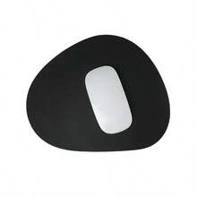 1pc Cute Mouse Pad Waterproof PU Ellipse Leather Mouse Mat Anti-Slip Pad For Home Office School Computer Laptop Mouse Accessories - View 6
