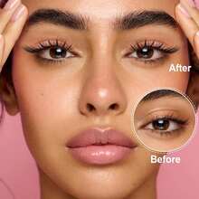 80pcs D Curl Cat Eye False Eyelash Clusters, Thin Single Strand Left/Right Lashes, Fox Eye Cartoon Style DIY Eyelash Clusters, Natural Look Long False Eyelashes, 8-20mm - D - View 7
