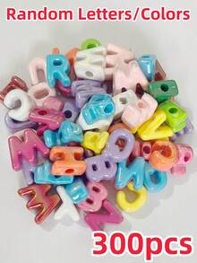20/50pcs Random Style Acrylic Colorful Letter Beads, Includes 26 Creative English Letters (Upgraded Version), DIY Beading Accessories, Suitable For Making Bracelets, Necklaces, Keychains, Pet Collars And Other Jewelry - Multicolor - View 38