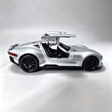 GT Alloy Sports Car Model, Zinc Alloy Body Durable And Impact Resistant. Double Door Structure, Adjustable Rear Wing, Display And Collect, Upgraded Detailed Interior, Realistic Front And Rear Differentiated Tires. Electrostatic Painted Texture High-End, Full Of Details, Collectible Decor - Multicolor - View 6