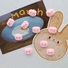 5/10/15pcs Cute Pig Refrigerator Magnets, Whiteboard Magnetic Stickers, Decorative Fridge Magnets, Adorable Office Kitchen Magnets, Kitchen Accessories, Apartment Essentials, Dorm Essentials, Home Decor - Multi-color - View 2