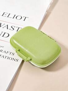 1pc 8-Compartment Large Capacity Transparent Plastic Pill Box - Portable Travel Pill Organizer, Divided Design, Moisture-Proof Storage For Pills, Vitamins And Other Medications, Suitable For Home, Travel Or Carrying - Multicolor - View 13