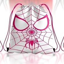 1 túi đeo vai kép dạng rút 2 dây, túi lưu trữ cầm tay bằng polyester, túi rút có ngăn túi - Nhiều màu - Xem 9