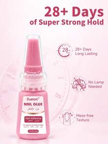 Lem Kuku Super Kuat 20g untuk Kuku Tempel, Ujung Kuku Akrilik, Kering di Udara, Tahan Air & Tahan Lama, Mudah Diaplikasikan - 20g - View 4