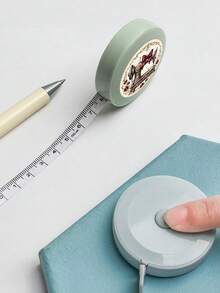 Retractable Soft Tape Measure, Dual-Sided Cm And Inch Scales, Multiple Styles To Choose From,Bow Sewing Machine Print Flexible Measuring Ruler For Sewing, Tailoring, Handmade, Measurement, Fitness Studios, Or Apparel Industry - Multicolor - View 8