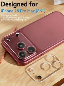 1pc Camera Lens Glass Protector Film, Compatible With IPhone 18 Pro Max 18 Pro/17 Pro Max/17 Pro/17/16 Pro Max/16 Pro/16 Plus/16/15 Pro Max/15 Pro/15 Plus/15/14 Pro Max/14 Pro/14 Plus/14/13 Pro Max/13 Pro/13 Mini/12 Pro Max/12 Mini/11 Pro/11 Series, Camera Lens Protector Film, Tempered Glass Cover, Anti-Glare For Night Photography, 3D Stereoscopic, Camera Protection 2pcs - Clear - View 7