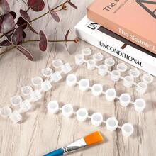 30pcs Empty Paint Pots, Mini Paint Containers With Lids, Strip-Shaped Paint Storage Boxes, Suitable For Classroom, School Art Crafts, School Painting, Art Festival (3ml/0.1oz) - A - View 4