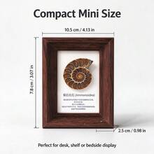 1PC Natural Crystal Ore Mini Photo Frame, Reiki Energy Healing Feng Shui Decor, Good Luck Home Office Ornament, Thanksgiving & Christmas Gift - Mineral Label Mini Photo Frame - View 7