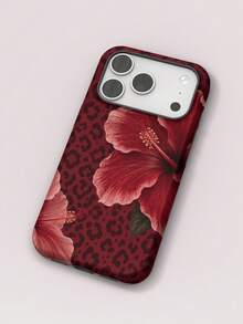 KOOLIFE 復古花卉美學手機殼，適用於 iPhone 18 Pro Max、17 Pro Max、16 Pro Max、15 Pro Max、14、13、12、11 - 芙蓉花 - 查看 3