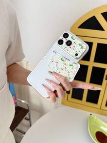 LissKas 1片 9H硬度相機鏡頭保護膜 全覆蓋 防爆 防刮 相容 iPhone 18 Pro Max/18 Pro/17 Pro Max/18 Pro 霧面防指紋 無氣泡 手機相機保護膜 相容大孔手機殼 印花酪梨圖案鏡頭膜 - 水果0034 - 查看 6