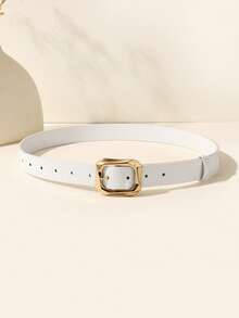 1/3pcs Plus Size PU Classic Belt Set With Alloy Buckle Decor, Women's Versatile Leather Belt, Suitable For All Seasons - Multicolor - View 6