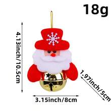 1pc Christmas Tree Christmas Decorations Christmas Tree Pendants Santa Claus Dolls Holding Bells Christmas Decorations Santa Claus Pendants Small Gifts Factory Direct - Star - View 7