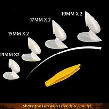 4 Pairs Vampire Fangs, 4 Sizes Realistic Adult Vampire Teeth, Suitable For Halloween Cosplay, Party - White - View 12