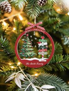 Personalized Christmas Ornament With Names, Custom 2026 Family Ornament, Christmas Tree Ornament, Xmas Tree Decor, Holiday Keepsake - Multicolor - View 8