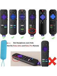 3 piezas Funda protectora de silicona que brilla en la oscuridad para control remoto de la serie T CL R OKU RC280TV, anti-caída, brilla en la oscuridad para ayudarte a encontrarlo mejor de noche - Multicolor - Ver 10