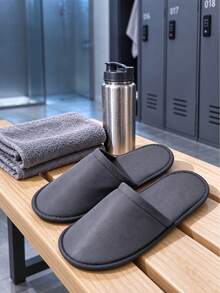 Disposable Non-Slip Slippers, Suitable For Hotels, Travel, And Home Use, One-Time Use Slippers For Hotel Guest Rooms, Party And Wedding Guest Slippers, Solid Color Minimalist Versatile, Hotel Check-In Replacement, Lightweight And Portable For Travel, Suitable For Women, College Students, Renters, Christmas, Halloween, Birthday Gifts, Home Essentials - As Shown In the Picture - View 7