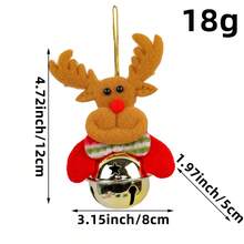 1pc Christmas Tree Christmas Decorations Christmas Tree Pendants Santa Claus Dolls Holding Bells Christmas Decorations Santa Claus Pendants Small Gifts Factory Direct - Star - View 9