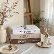 2/3pcs Home Fashion Realistic Book Decor, Luxury Decorative Books, Living Room Decor, Home Decor, Coffee Table Books, Modern Fashion Decorative Books, Stackable Display Books, Hotel Decor, Gift - Decor Book - View 4