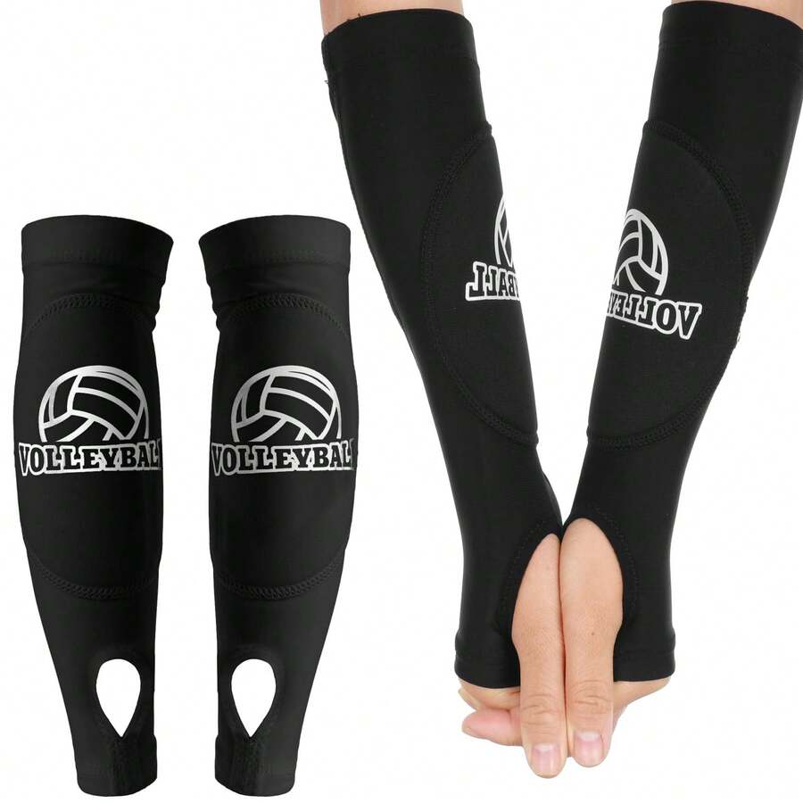 2 Pairs Volleyball Arm Guards With Protective Foam Padding, Suitable For Forearm Hitting - Multicolor - View 1