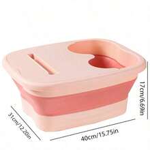 Large Deep Barrel Portable Household Foot Bath, Healthy And Insulated Foldable Foot Wash Basin, With Massage Rollers And Lid Function, Soak Tired Feet, Relieve Stress, Essential For Home Life - Multicolor - View 10