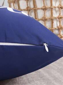 2pcs Home Decor Throw Pillow Covers, Sofa Lumbar Pillow Covers, Without Pillow Insert, Suitable For Bedroom, Living Room, Rattan Chair - Blue - View 6