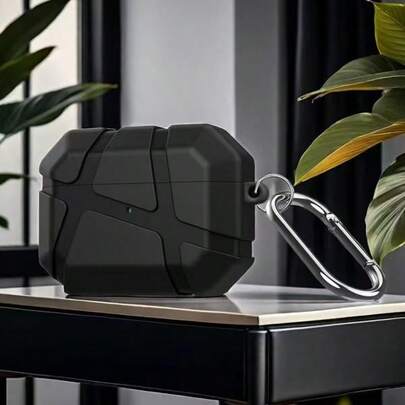 Casing Earphone Warna Solid dengan Tekstur Meteorit Minimalis