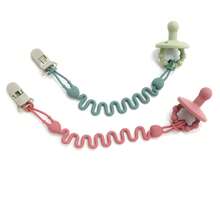 1pc Washable Boilable Silicone Baby Bottle Anti-Lost Strap With Clip, Universal Tether For Baby Bottle, Sippy Cup & Teether - Multicolor - View 11