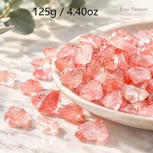 Watermelon Red Crushed Stones, Suitable For Fish Tank, Aquarium, Vase Filler, Jewelry Making, DIY Crafts, Holiday Birthday Gifts - Red - View 8
