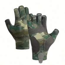 1pair/Set Premium Fishing Gloves - Men's And Women's, Durable For Sailing, Kayaking, Rowing, Fingerless Design, Ideal Choice For Outdoor Water Sports Enthusiasts - Multicolor - View 10