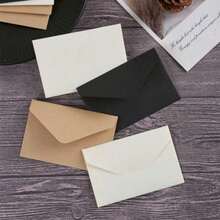 20-30PCS Vintage Square Mini Kraft Paper Envelopes, Fresh Small Greeting Cards, INS Style Storage For Love Letters, Invitations And Cards - Multicolor - View 5